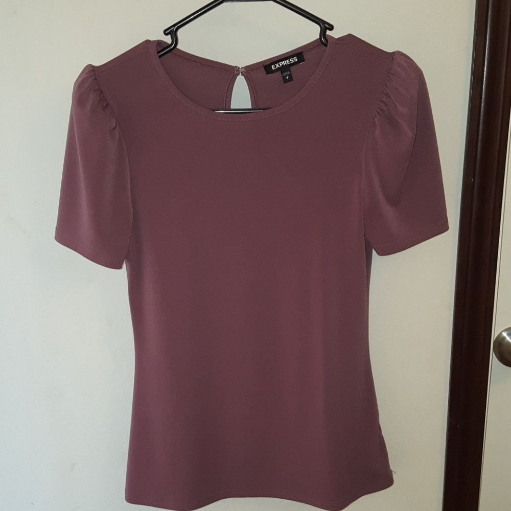 Express Women's Top w/ Puff Sleeves Size S